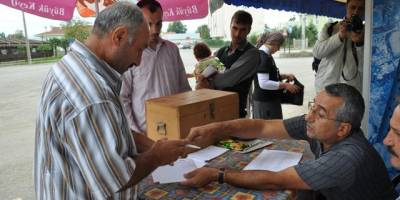 YÖRÜKLER BELDESİ'NDE REFERANDUM YAPILDI