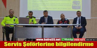 Servis Şoförlerine bilgilendirme