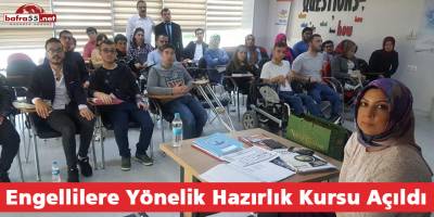 Engellilere Yönelik Hazırlık Kursu Açıldı