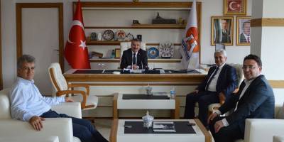 Üç Kaymakamdan Başkanı Özdemir'e ziyaret