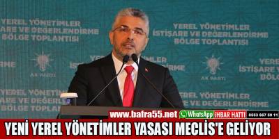 YENİ YEREL YÖNETİMLER YASASI MECLİS'E GELİYOR...