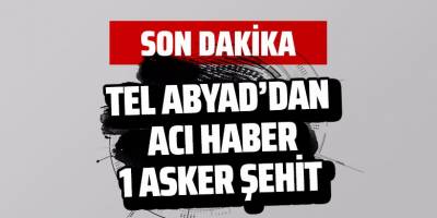 Tel Abyad'dan acı haber! 1 asker şehit