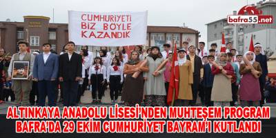 Bafra'da 29 Ekim Cumhuriyet Bayramı