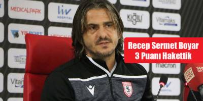 Recep Sermet Boyar 3 Puanı Hakettik
