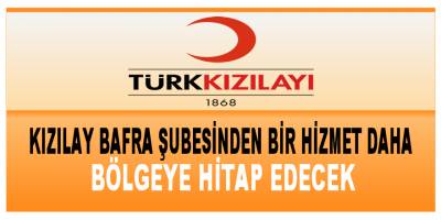 Bafra Kızılay Şubesinden Bir Hizmet Daha