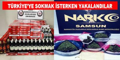 Gürcistan plakasıyla yakalandılar