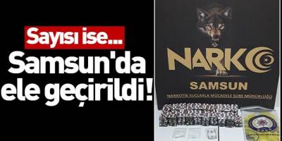 Samsun'da ele geçirildi! Sayısı ise...