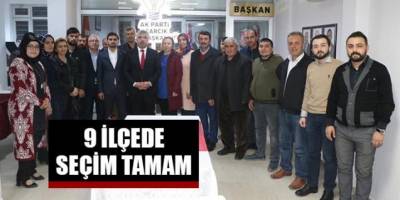 AK Parti Samsun'da 9 ilçede seçim tamam