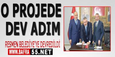 Bafra Şehir Stadyumu Bafra Belediyesine devredildi
