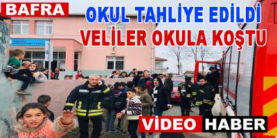 Bafra'da Okulda panik