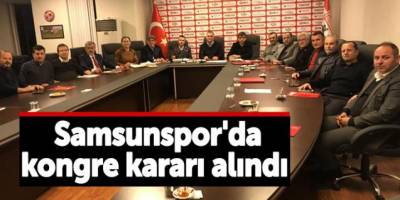 Samsunspor'da flaş karar