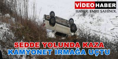 Kamyonet Irmağa Uçtu