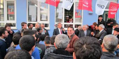 CHP BELEDİYE BAŞKAN ADAYI KEMAL ÜNLÜ YE DEDEDAĞI INDA  MUHTEŞEM KARŞILAMA