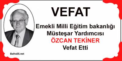 Emekli Milli Eğitim Bakanlığı Müsteşar Yardımcısı vefat Etti