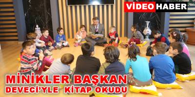 Miniklerle makamda  'kitap saati'