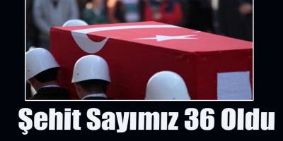 Şehit Sayımız 36 Oldu