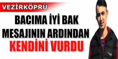 Samsun Vezirköprü’de 19 yaşındaki genç intihar etti.