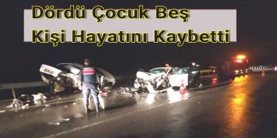 Gerze'de feci kaza 5 ölü