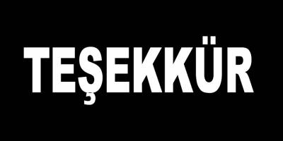 Şahinol Ailesinden Teşekkür Mesajı