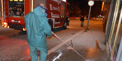 Havza'da Dezenfekte çalışmaları