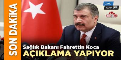 Fahrettin Koca Açıklama Yapıyor
