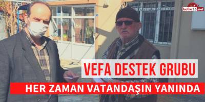 VEFA DESTEK GRUBU VATANDAŞIN YANINDA