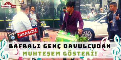 DAVULUN SESİNİ DUYAN BALKONA KOŞTU..