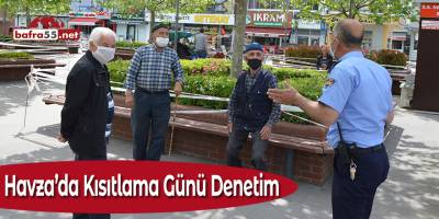 Havza'da Kısıtlama Günü Denetim