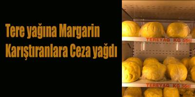 Tere yağına Margarin Karıştıranlara Ceza yağdı