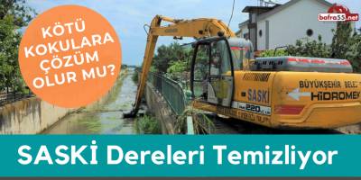 SASKİ Dereleri Temizliyor