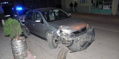 BAFRA’DA MADDİ HASARLI KAZA