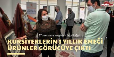 Kursiyerlerin Emekleri Görücüye Çıktı