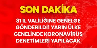 81 ilde yarın koronavirüs denetimi yapılacak