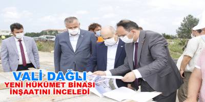 Samsun Valisi Dr. Zülkif Dağlı Hükümet Binası İnşaatını Ziyaret Etti