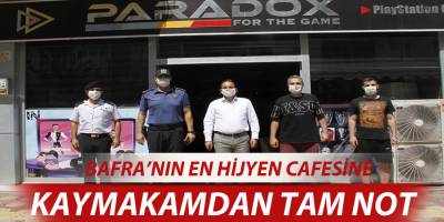 Bafra'nın En Hijyenik Cafesine Kaymakam'dan Tam Not