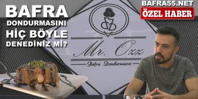 Bafra'nın Yeni Dondurmacısı Herkesten Farklı