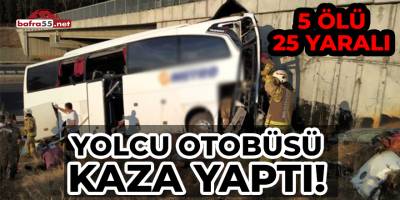 Yolcu Otobüsü Kaza Yaptı!