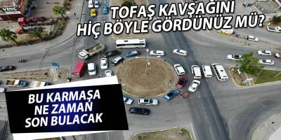 Tofaş Kavşağında ki Karmaşa Kameralarımıza Yansıdı