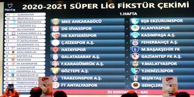 Süper lig fikstürü belli oldu