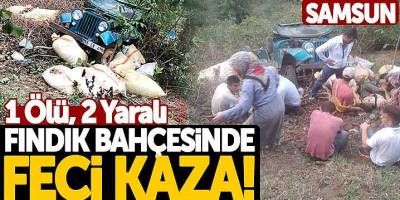 Samsun’da Fındık Bahçesinde Feci Kaza! 1 Ölü, 2 Yaralı