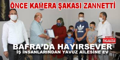 Hayırsever vatandaşlar ihtiyaç sahibi aileye ev aldı