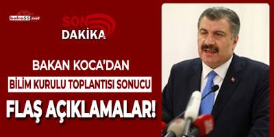 Bakan Koca'dan Flaş Açıklamalar!
