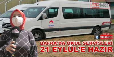 Servis şoförleri Bafra’da 21 Eylül için hazır