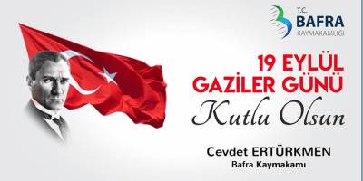 Kaymakam Ertürkmen Gaziler Günü Kutlaması