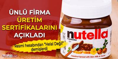 Ünlü firma üretim sertifikalarını açıkladı