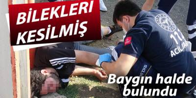 20 Yaşında genç bilekleri kesik olarak bulundu