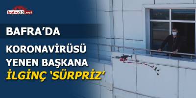 Bafra Hava Sporları ve Gençlik Kulübü Başkanı'na "Drone ile sürpriz