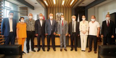 İYİ Parti heyetinden Başkan Cemil Deveci’ye geçmiş olsun ziyareti