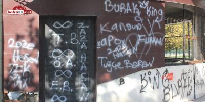 Şehir magandaları çay bahçesini kullanılamaz hale getirdi