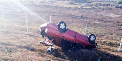 SAMSUN'DA OTOMOBİL ŞARAMPOLE YUVARLANDI: 1 YARALI